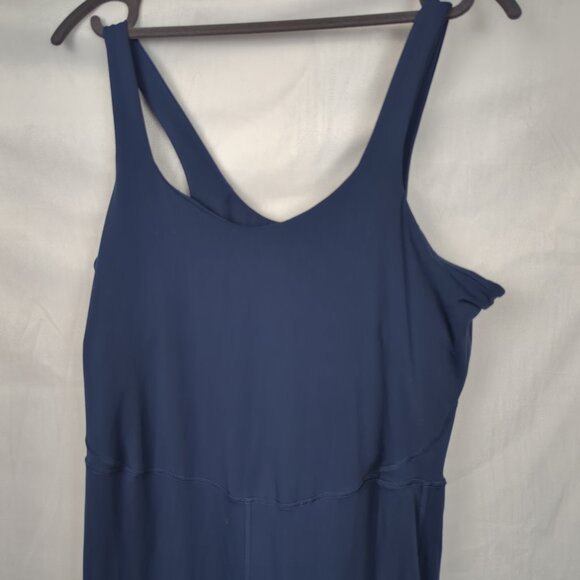 Dark Blue Flared Pantsuit - Picture 4 of 7